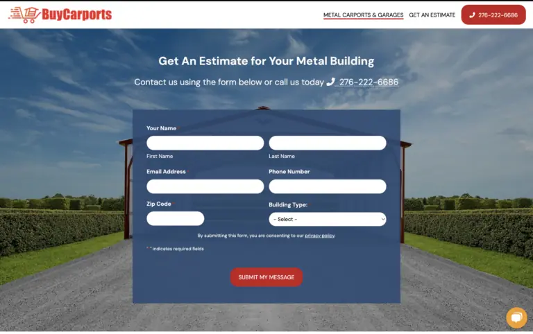 Buycarports new website